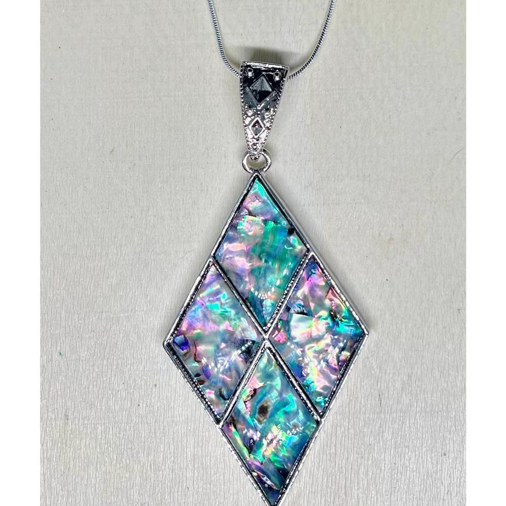 Abalone necklace, abalone jewelry, shell necklace, shell jewelry,